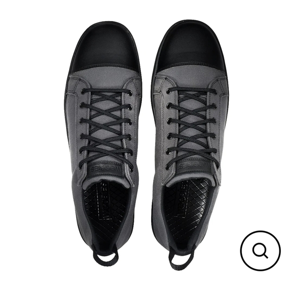 New in box Woobies Mod 1 Shoes Mens Canvas Cemento Gray Lo Top Lace Up‎ - Picture 5 of 14